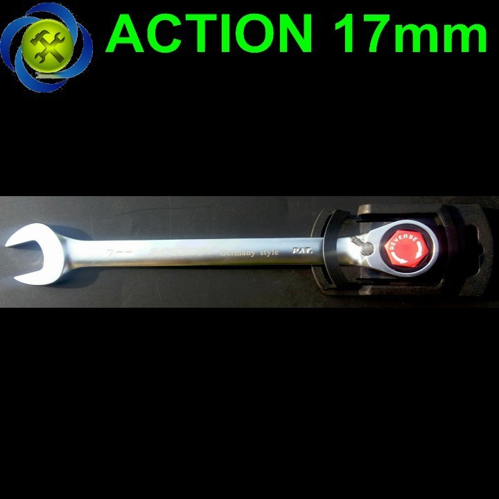 Cờ lê vòng miệng tự động Action 17mm có khóa 1