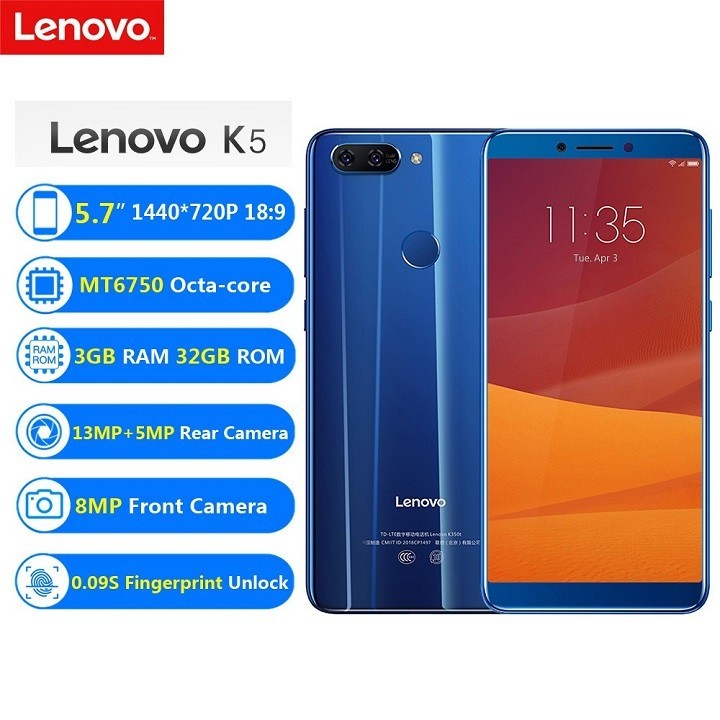Điện thoại Lenovo K5 Ram3GB fullbox 2