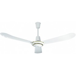 Quạt trần cánh sắt CS206 màu trắng điều khiển hộp số