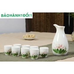 Bình chế trà + 8 cốc