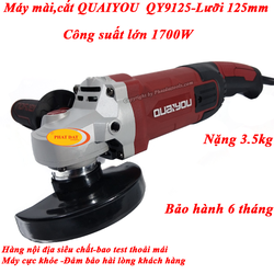Máy mài cắt đa năng cớ lớn quaiyou qy9125 1700w-bh 6 tháng