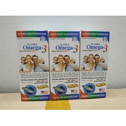 COMBO 3 LỌ Dầu cá alaska omega 3 with coenzym Q10