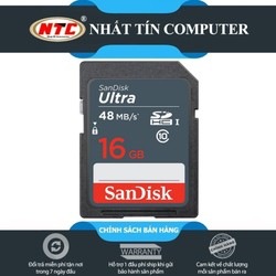 Thẻ nhớ SDHC SanDisk Ultra 16GB Class 10 48MB/s