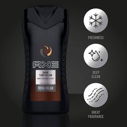 Gel tắm nam Axe dark Temptation total relax