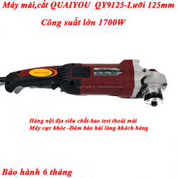 Máy cắt,mài lưỡi d125 công suất lớn 1700w quaiyou qy9125nm