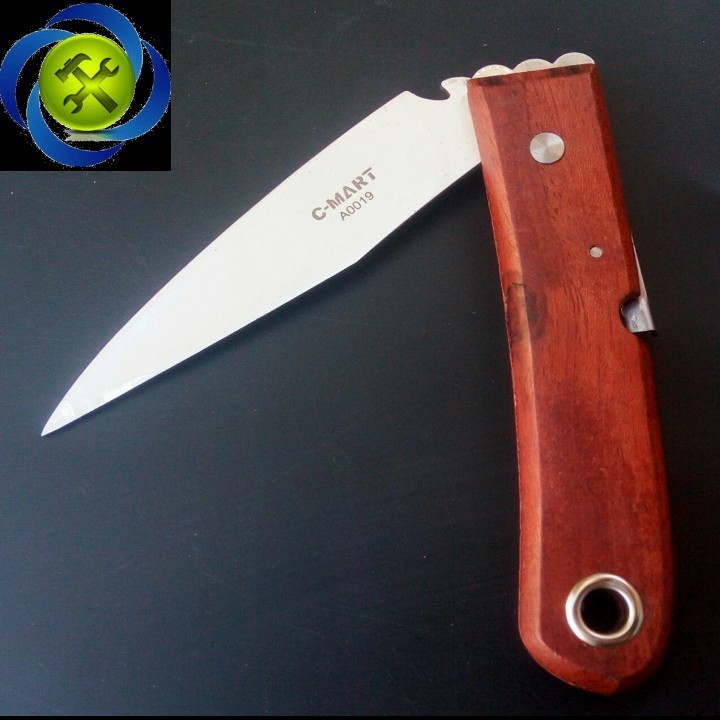 Dao ghép cây cán gỗ C-Mart A0019 4