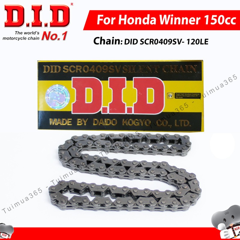 Sên Cam DID Honda Winner, Sonic 150cc nhập khẩu Thái Lan  3x4x120 1