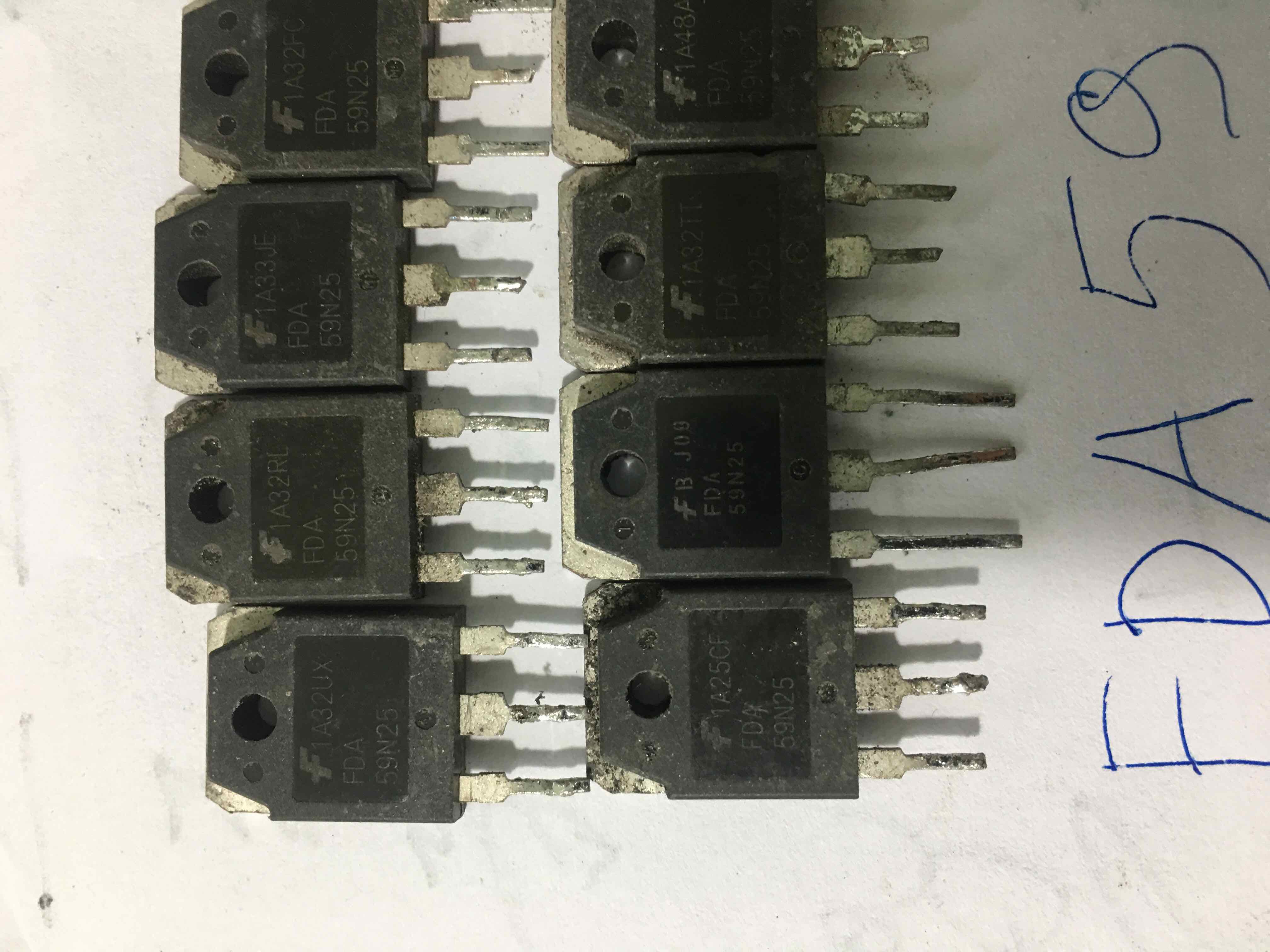 Hình ảnh mosfet cho class d fda59n25 g