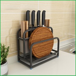 Kệ để dao thớt đũa inox 29x15x27cm sơn tĩnh điện