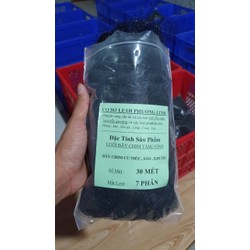 30m lưới bẫy chim rẽ giun , cu , sáo , khướu các loại chim tàng hình ban ngày , lỗ 7 phân cao 6 mét 4 dây 3 túi , lưới cước thái màu đen – 30m 7 phân