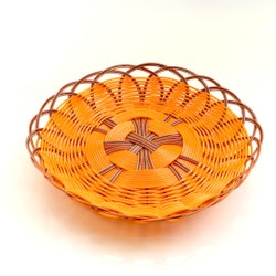 Rổ nhựa giả mây dạng tròn cao cấp RM01 – Gia dụng bếp