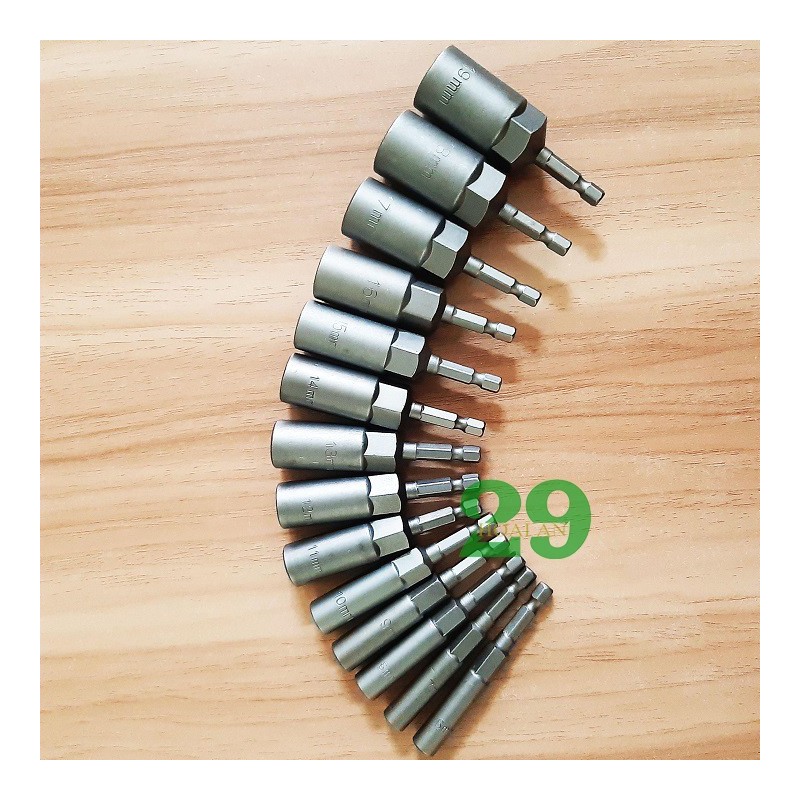Chụp Bulong cho máy bắn vít, khoan Bán Lẻ Size Từ 6mm – 19mm – HA20029
