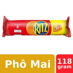 Bánh quy kẹp kem phô mai Ritz gói 118g