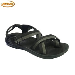Giày sandal nam hiệu Rova mã số RV117BG quai dù màu đen phối xám