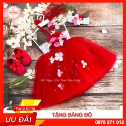 Váy tutu cho bé bằng vải voan bồng bềnh đáng yêu cho bé gái