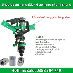 Béc tưới cây Cánh Đập Chỉnh góc đuôi cá ren ngoài 21