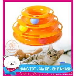 Đồ Chơi Tháp Bóng Thông Minh 3 Tầng Cho Mèo