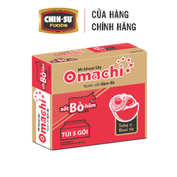 Mì khoai tây Omachi xốt bò hầm 80g thùng 30 gói