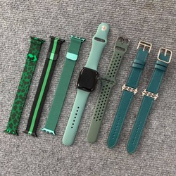 bộ sưu tập dây đồng hồ màu xanh dành cho apple watch