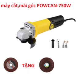 Máy mài góc cầm tay - Máy mài Powcan 750w, tặng kèm phụ kiện [Bảo Hành 1 Năm]