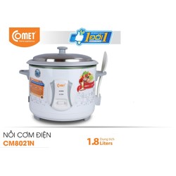 Nồi cơm điện nắp rời 1,8L COMET – CM8021 – CM8021N