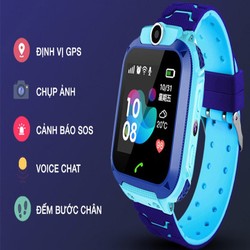 Đồng hồ định vị thông minh trẻ em Q6 chống nước nghe gọi sos camera với cảm ứng - đồng hồ q6