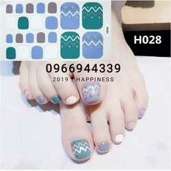 Miếng dán móng tay móng chân Stickers Nail Wraps - Phong cách Hàn Quốc