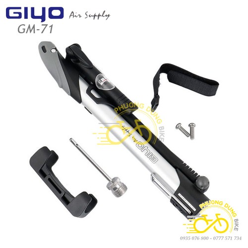 Bơm sàn xe đạp điện GIYO GF43P Nhựa Tặng đầu thay đổi nài Pháp quý phái nài Mỹ PK0609 #35 Bơm sàn xe đạp điện GIYO GF43P Nhựa Tặng đầu thay đổi nài Pháp quý phái nài Mỹ PK0609