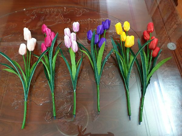 Hình ảnh hoa tulip lụa - hoa giả