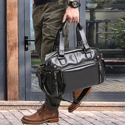 Túi xách du lịch nam Túi trống du lịch Túi da du lịch Túi công tác xa tiện lợi
