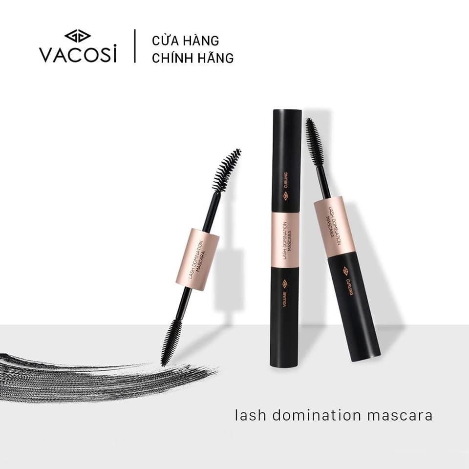 Hình ảnh MASCARA VACOSI NATURAL LASH DOMINATION - MASCARA 2 ĐẦU LÀM DÀI, DÀY VÀ CONG MI CHỈ TRONG VÒNG 5S