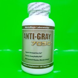 Viên Uống Hỗ Trợ Trị Tóc Bạc Sớm Anti Gray 7050 Của Mỹ 60 Viên