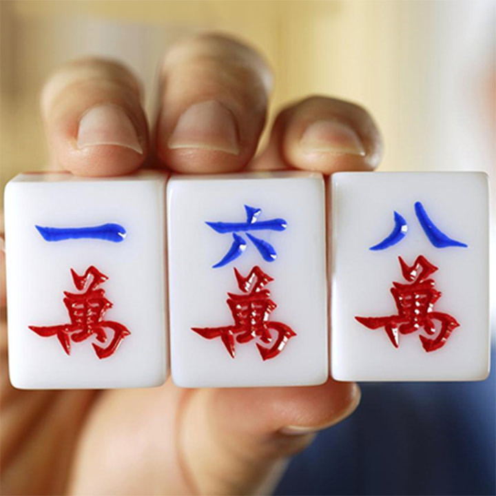 Mạt chược bạch ngọc 144 quân size 42mm