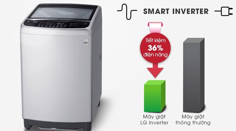 Smart Inverter - Máy giặt LG Inverter 9.5 kg T2395VS2M Smart Inverter - Máy giặt LG Inverter 9.5 kg T2395VS2M