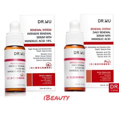 Serum dr.wu mandelic acid plus 15ml giúp trị mụn ẩn giảm thâm đều màu da