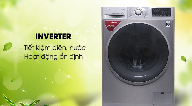 Công nghệ biến tần Inverter - Máy giặt LG Inverter 8 kg FC1408S3E Công nghệ biến tần Inverter - Máy giặt LG Inverter 8 kg FC1408S3E