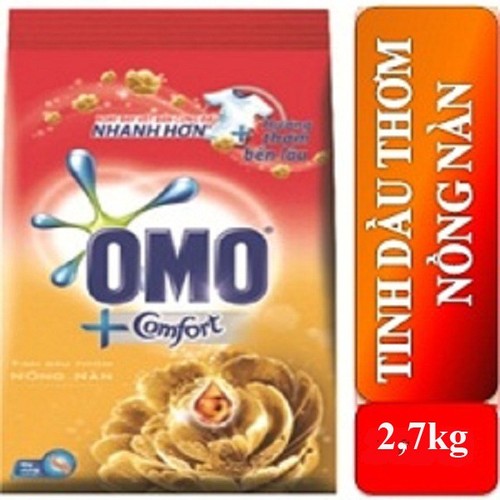 Bột giặt Omo Comfort tinh dầu thơm 2,7KG