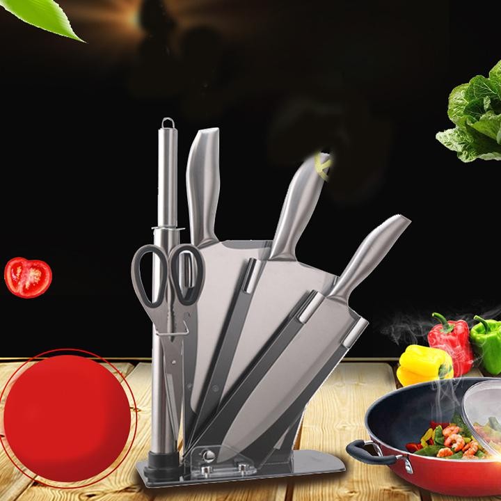Hình ảnh GIẢM GIÁ- Bộ dao chặt xương, dao thái thịt, dao gọt hoa quả, kéo cắt, mài dao bằng inox cao cấp 304 kèm dụng cụ để dao Nhật Bản, Bo dao chat xuong Hình ảnh GIẢM GIÁ- Bộ dao chặt xương, dao thái thịt, dao gọt hoa quả, kéo cắt, mài dao bằng inox cao cấp 304 kèm dụng cụ để dao Nhật Bản, Bo dao chat xuong