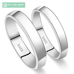 Nhẫn đôi Bạc Hiểu Minh NC401F Nhẫn Trơn