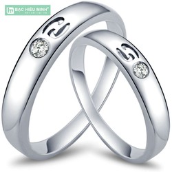 Nhẫn đôi Bạc Hiểu Minh NC319