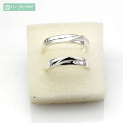 Nhẫn đôi Bạc Hiểu Minh NC562 Điều Ước