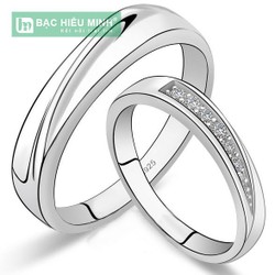 Nhẫn đôi Bạc Hiểu Minh NC208