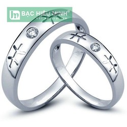 Nhẫn đôi Bạc Hiểu Minh NC312
