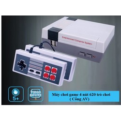 Máy chơi game điện tử 4 nút 620 trò chơi - cổng kết nối AV