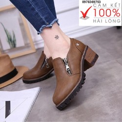 Boot Da Cổ Thấp Cho Nữ – 987654gsd