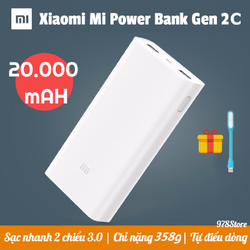 Pin sạc dự phòng Xiaoomi 20000 mAh Gen 2C Pin sạc dự phòng Xiaoomi 20000 mAh Gen 2C