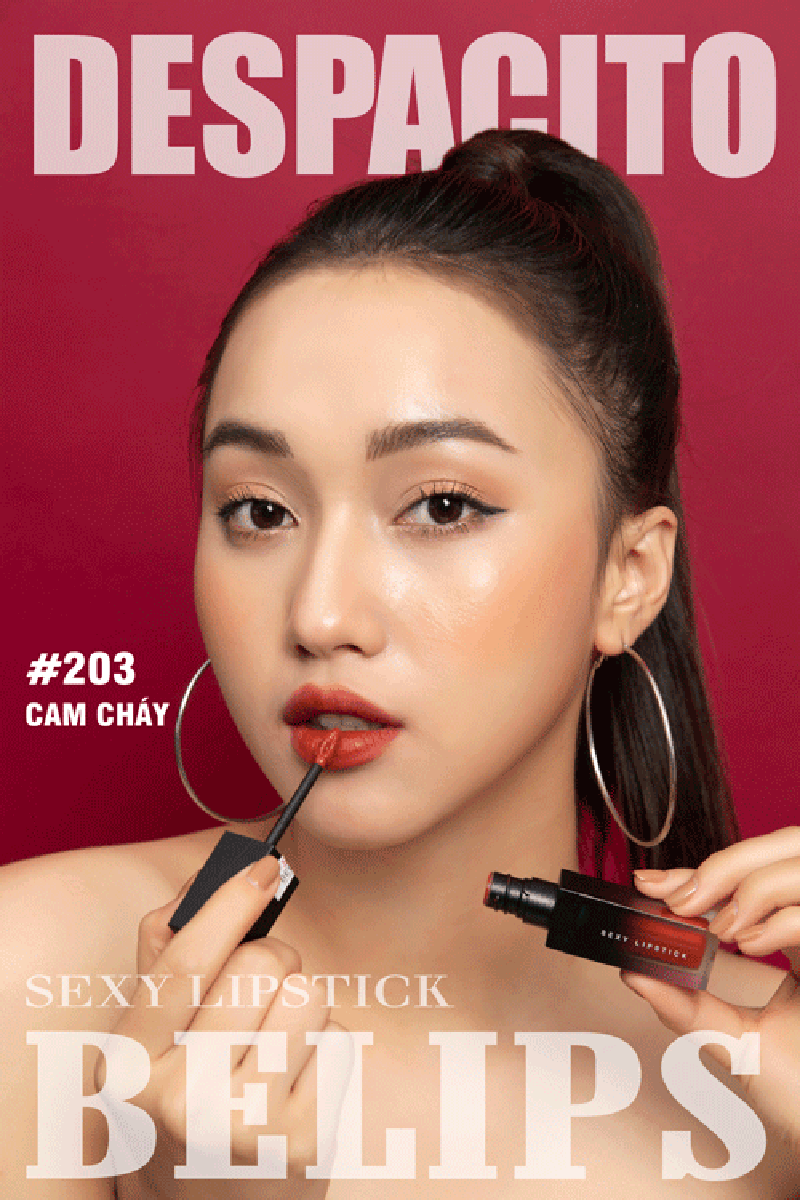 Hình ảnh Son Kem Siêu lì Belips San Hô - Tặng 1 Thỏi Son Belips