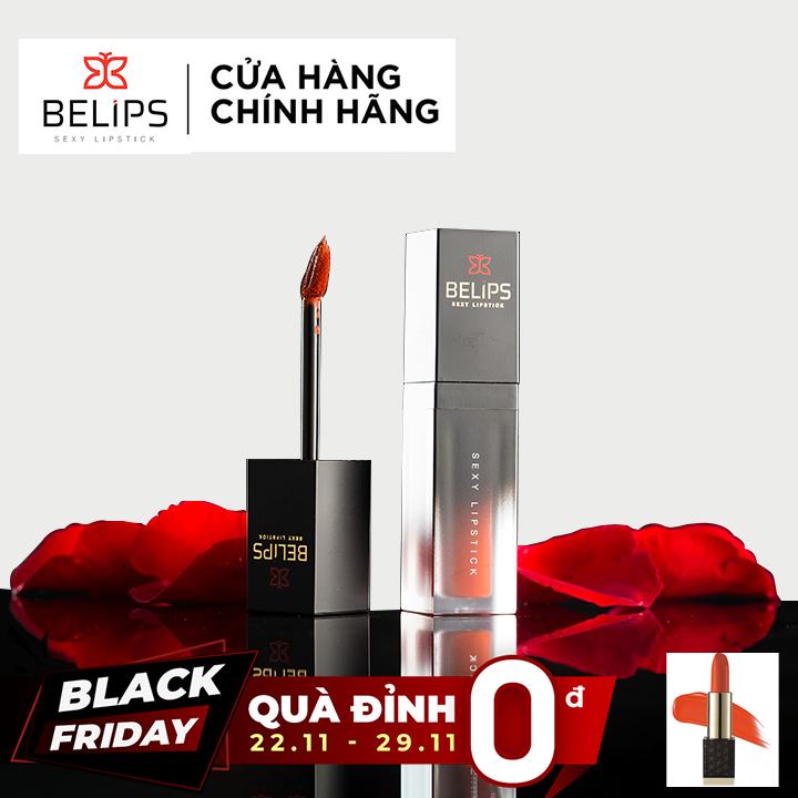 Hình ảnh Son Kem Siêu lì Belips San Hô - Tặng 1 Thỏi Son Belips