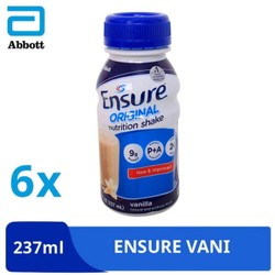 {CHO XEM HÀNG} Lốc 6 chai sữa nước Ensure Vani 237ml Date mới nhất