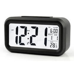 Đồng Hồ Báo Thức Điện Tử Để Bàn Màn Hình LCD Đa Chức Năng: Thời Gian, Lịch, Báo Thức, Nhiệt Độ – LC01